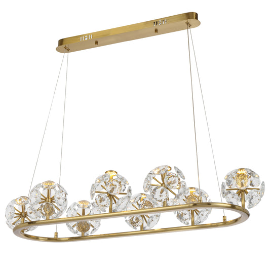 TFS 8LT PENDANT 8x3wLED 3000K L1000 W410 H145 1298Lm WIRE:2M NON DIM/ ANT GOLD