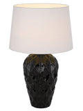 TFS CERAMIC TABLE LAMP 25wE27max D:400 H:640 BLACK / WHITE