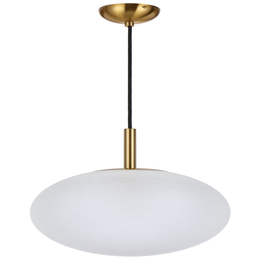 TFS 12 PENDANT 25w E27 D:300 CAB:2m ANTI GOLD / ALABASTRO