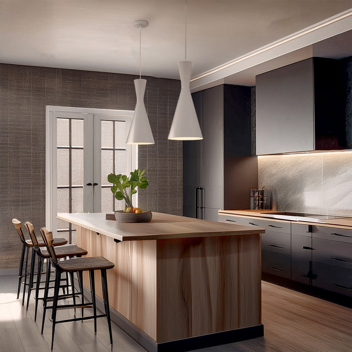 TFS 20 PENDANT 25wE27max D200 H440 + 2 TEX WHITE BRUSHED ( WHITE )