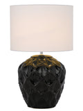 TFS CERAMIC TABLE LAMP 25wE27max D:330 H:540 BLACK / WHITE
