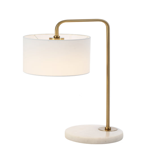TFS TABLE LAMP 25wE27max D:200 H:490 cab:2.0m line switch WHITE/GOLD