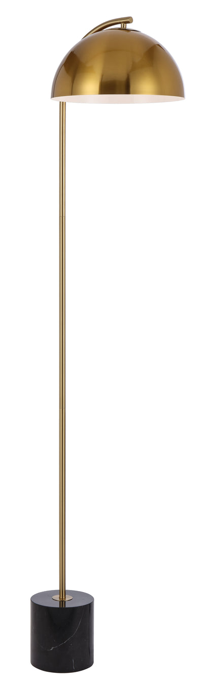 TFS FLOOR LAMP 25wE27max L:400 W:150 H:1500 cable2.0 foot swt BLACK MARBLE/ANT GOLD