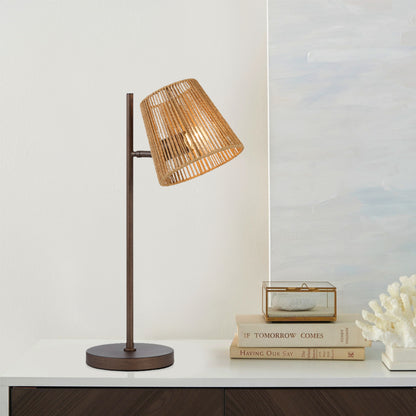 Terni TFS TABLE LAMP 25wE27max L330 W180 H545 inline swt BRONZE / NATURAL STRING