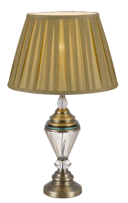 TFS TABLE LAMP 40wE27 D:400 H:600 ANT.BRASS / GOLD
