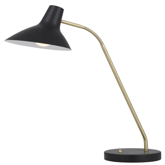 Teralux TFS TABLE LAMP 25wE27max H:645 D:180 BLACK/ BRASS MATT/BLACK ROCKET SWITCH
