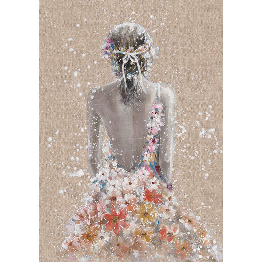 The Sight of a Lady's back Canvas Print
