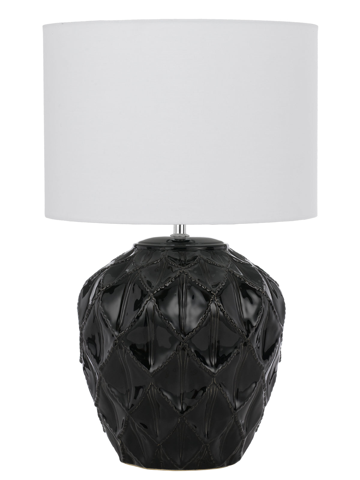 TFS CERAMIC TABLE LAMP 25wE27max D:330 H:540 BLACK / WHITE