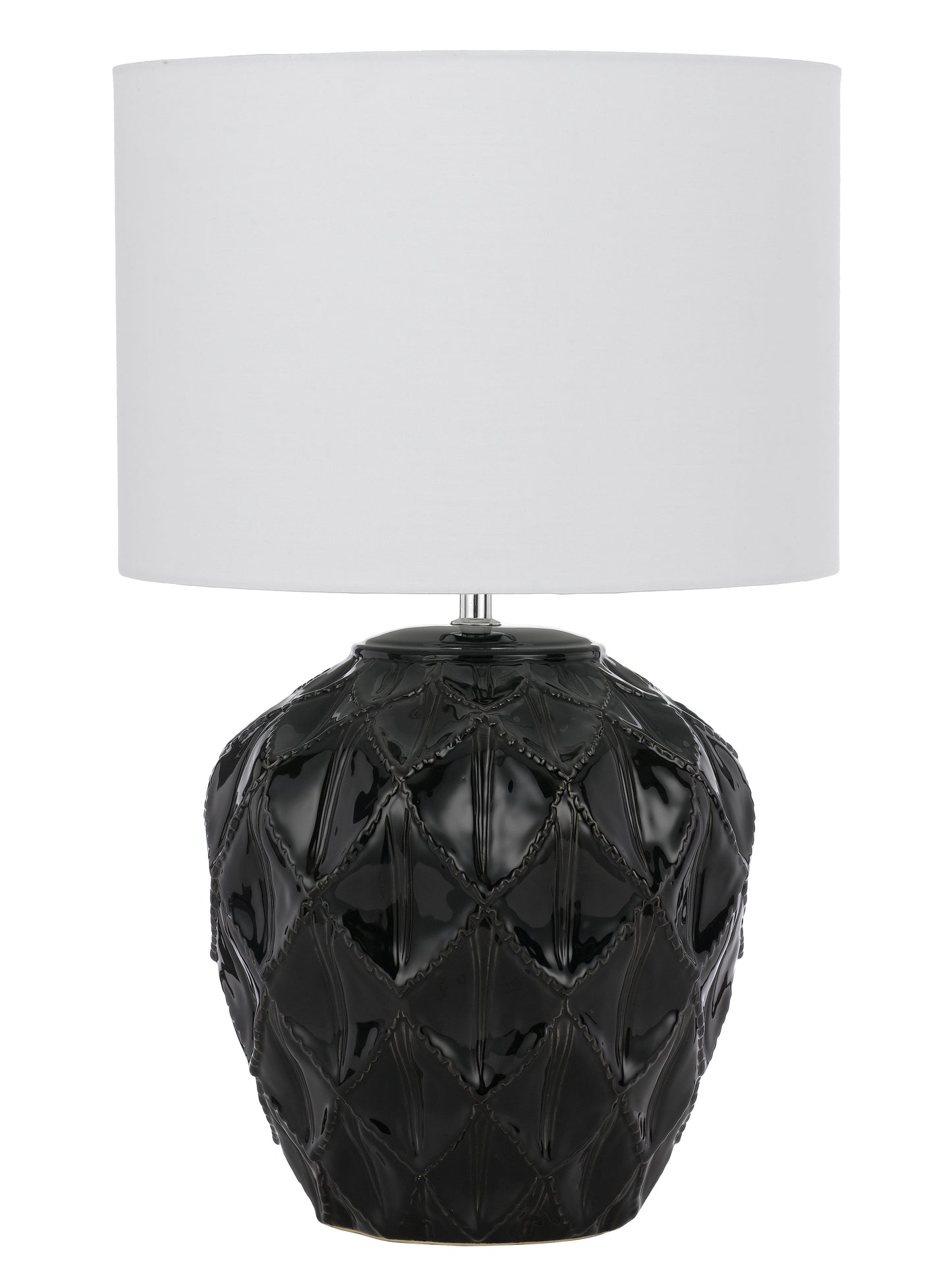 TFS CERAMIC TABLE LAMP 25wE27max D:330 H:540 BLACK / WHITE
