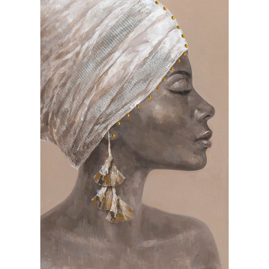 African Lady Canvas Print