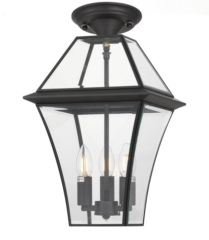 TFS 27 PENDANT 25wE14max L:275 H:400 - IP43 BLACK/CLEAR ROD:300mm + CHAIN:1000
