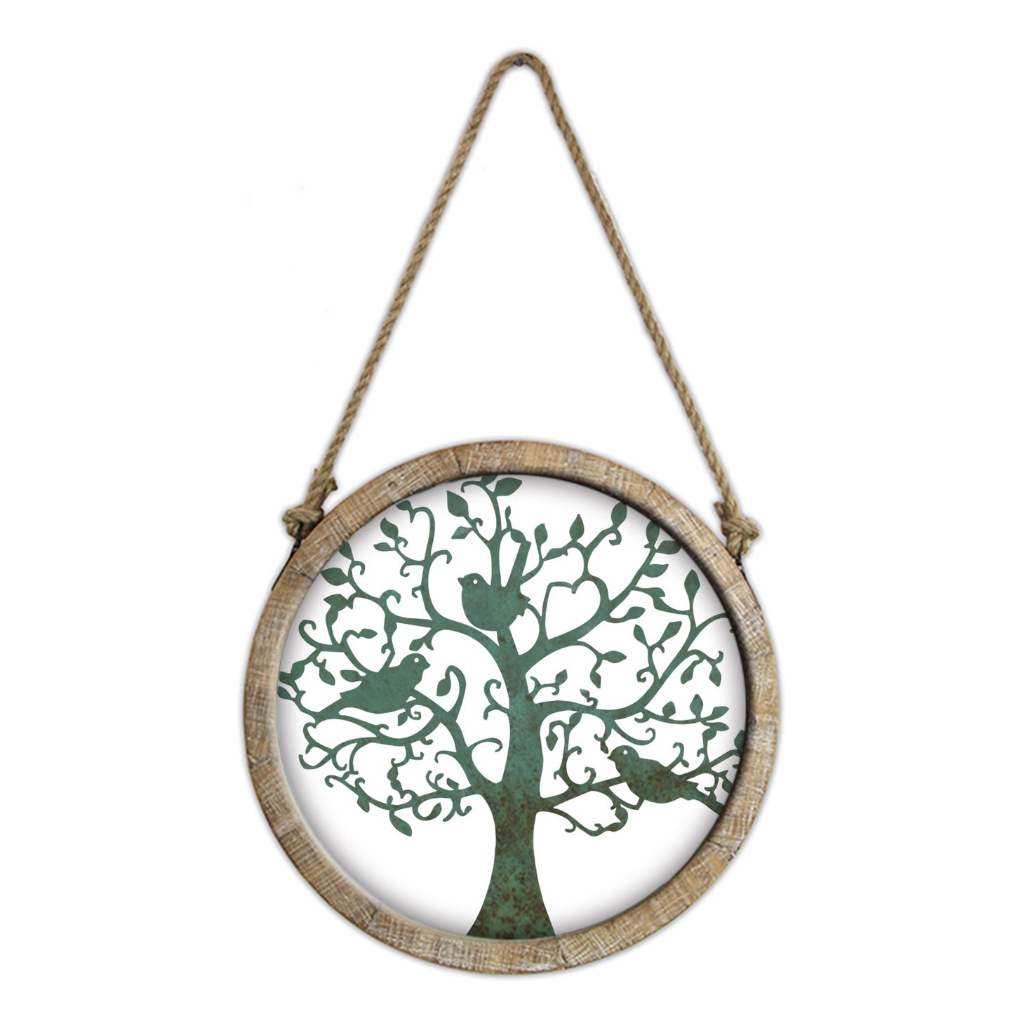 Metal & MDF Tree of Life w. birds Wall Hanging