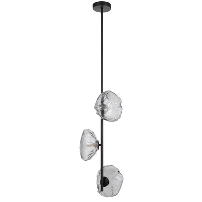 Colmar TFS 3 VERTICAL LTS PENDANT 3x6wG9max L1200 GLASS D200 BLACK / SMOKE GLASS