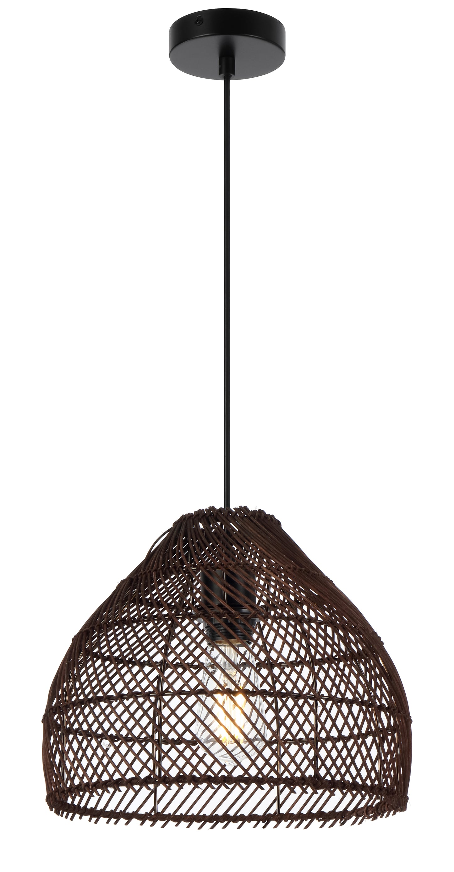 TFS 30 PENDANT 25wE27max D300 H230 cab1.5m BROWN RATTAN