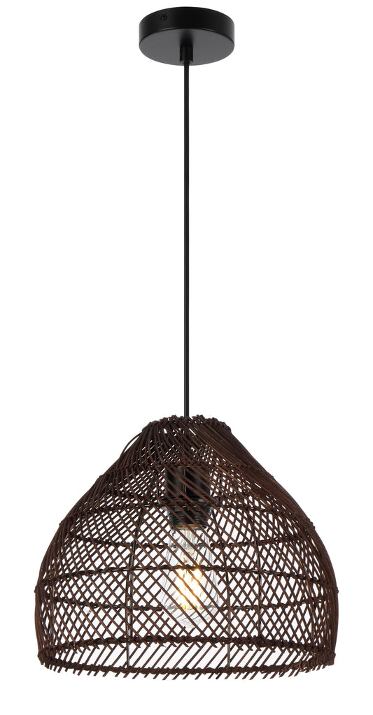 TFS 30 PENDANT 25wE27max D300 H230 cab1.5m BROWN RATTAN
