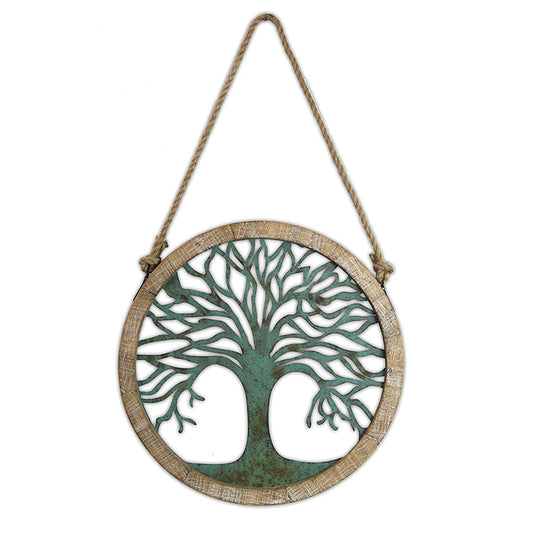 Metal & MDF Tree of Life Wall Hanging