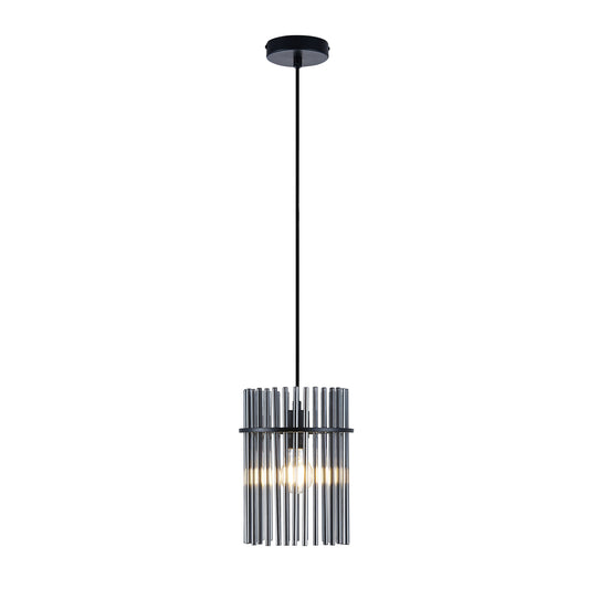 Cantostone TFS PENDANT 25wE27max D200 H260 CAB 2m BLACK MATT/ SMOKE