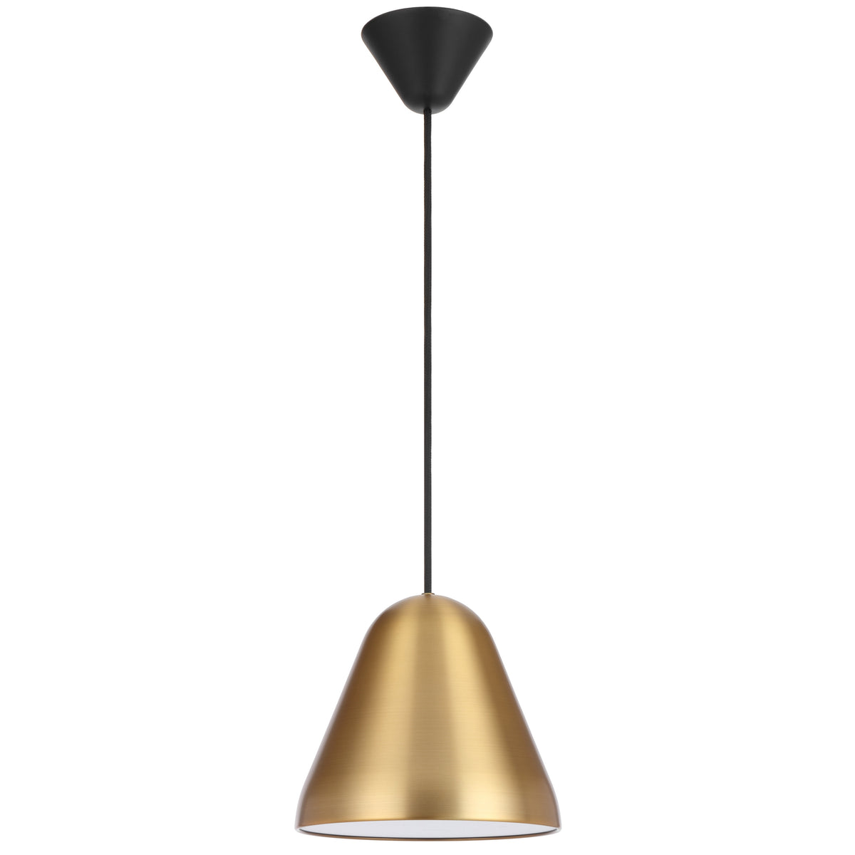 TFS 22CM PENDANT 25wE27max D220 H195 CAB 2M BRASS SATIN