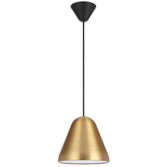 TFS 22CM PENDANT 25wE27max D220 H195 CAB 2M BRASS SATIN