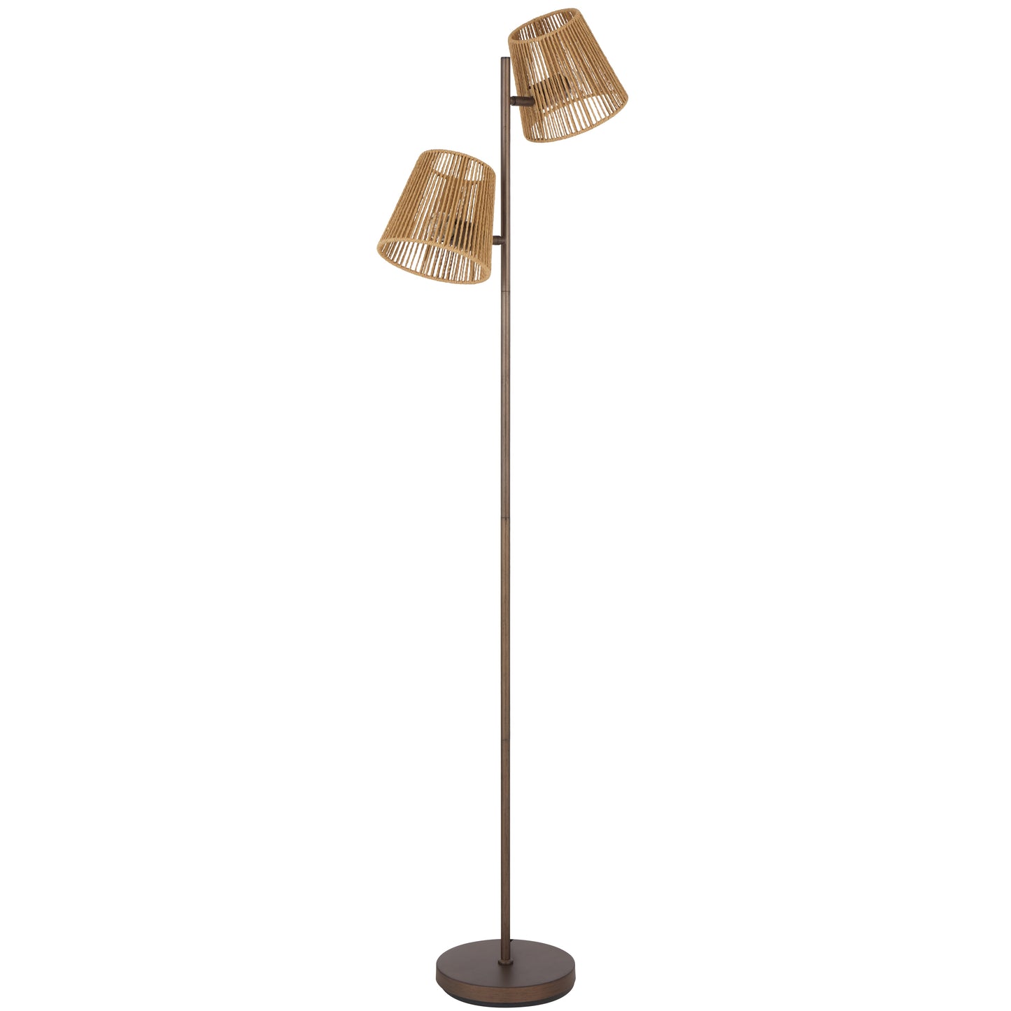 Orvieto TFS FLOOR LAMP 2x25wE27max L480 W230 H1550 foot swt BRONZE / NATURAL STRING