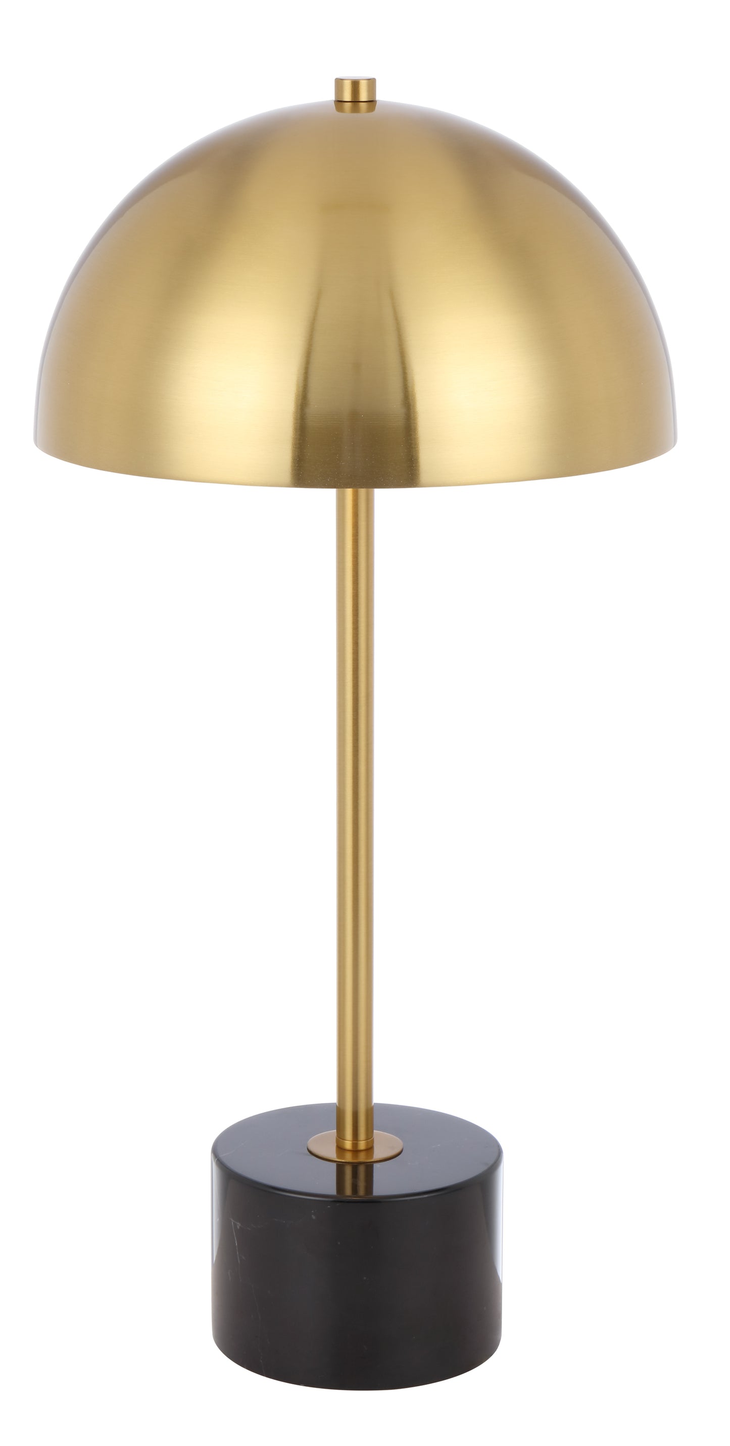 TFS TABLE LAMP 2x25wE27max D:250 H:500 inline switch BLACK MARBLE/ANT GOLD
