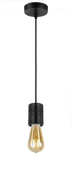 TFS CORD SET 25wE27max wSHADE RING L:2400 BLACK / BLACK