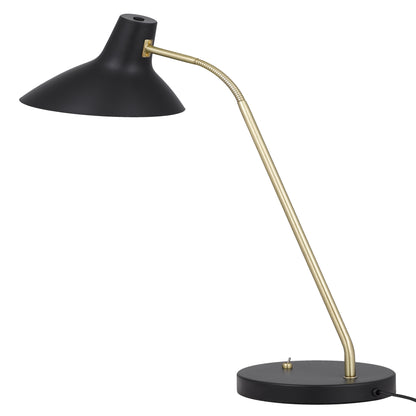 Teralux TFS TABLE LAMP 25wE27max H:645 D:180 BLACK/ BRASS MATT/BLACK ROCKET SWITCH