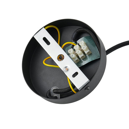 TFS 80 PENDANT 25wE27max D:800 H:138 BLACK SAND / GOLD FOIL