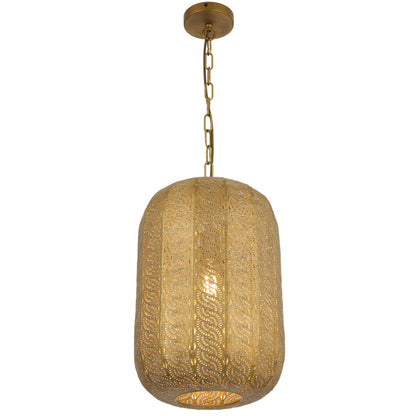 TFS PENDANT 25wE27max D310 H490 chain 2m cab. brown ANTIQUE BRASS