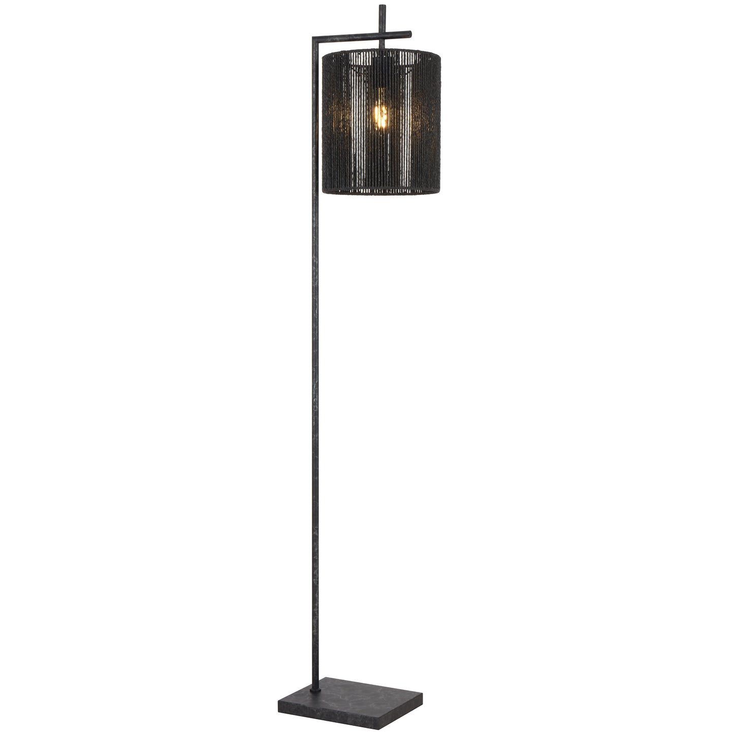 TFS FLOOR LAMP 25wE27max L325 W250 H1500 foot swt GUN METAL / BLACK STRING