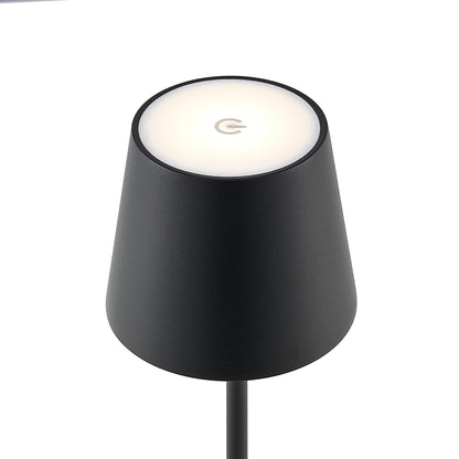 TFS RECHARGEABLE TABLE LAMP 3wLED D108 H380 IP54 1.5M 3000 K 300LM 2X2000mah BLACK SAND