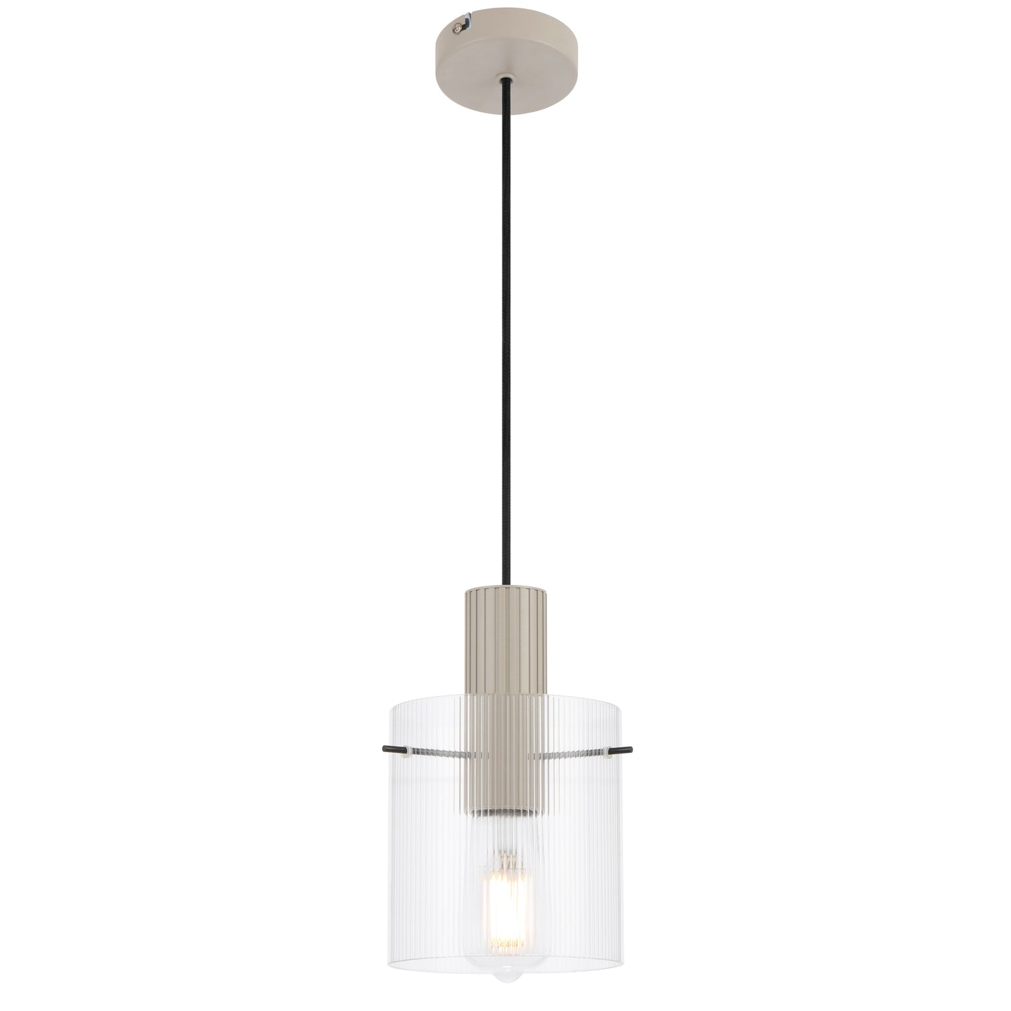 TFS 14CM PENDANT 25wE27max D140 H225 cab 2m GREY / CLEAR