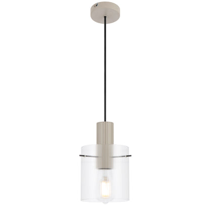 TFS 14CM PENDANT 25wE27max D140 H225 cab 2m GREY / CLEAR