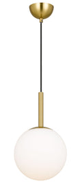 TFS 8 PENDANT 25w E27 D:200 CAB:2m ANTI GOLD / OPAL MATT