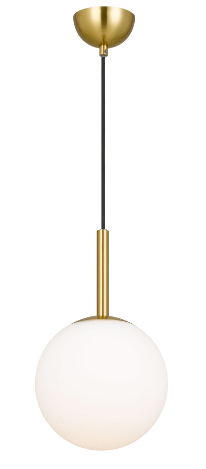 TFS 8 PENDANT 25w E27 D:200 CAB:2m ANTI GOLD / OPAL MATT