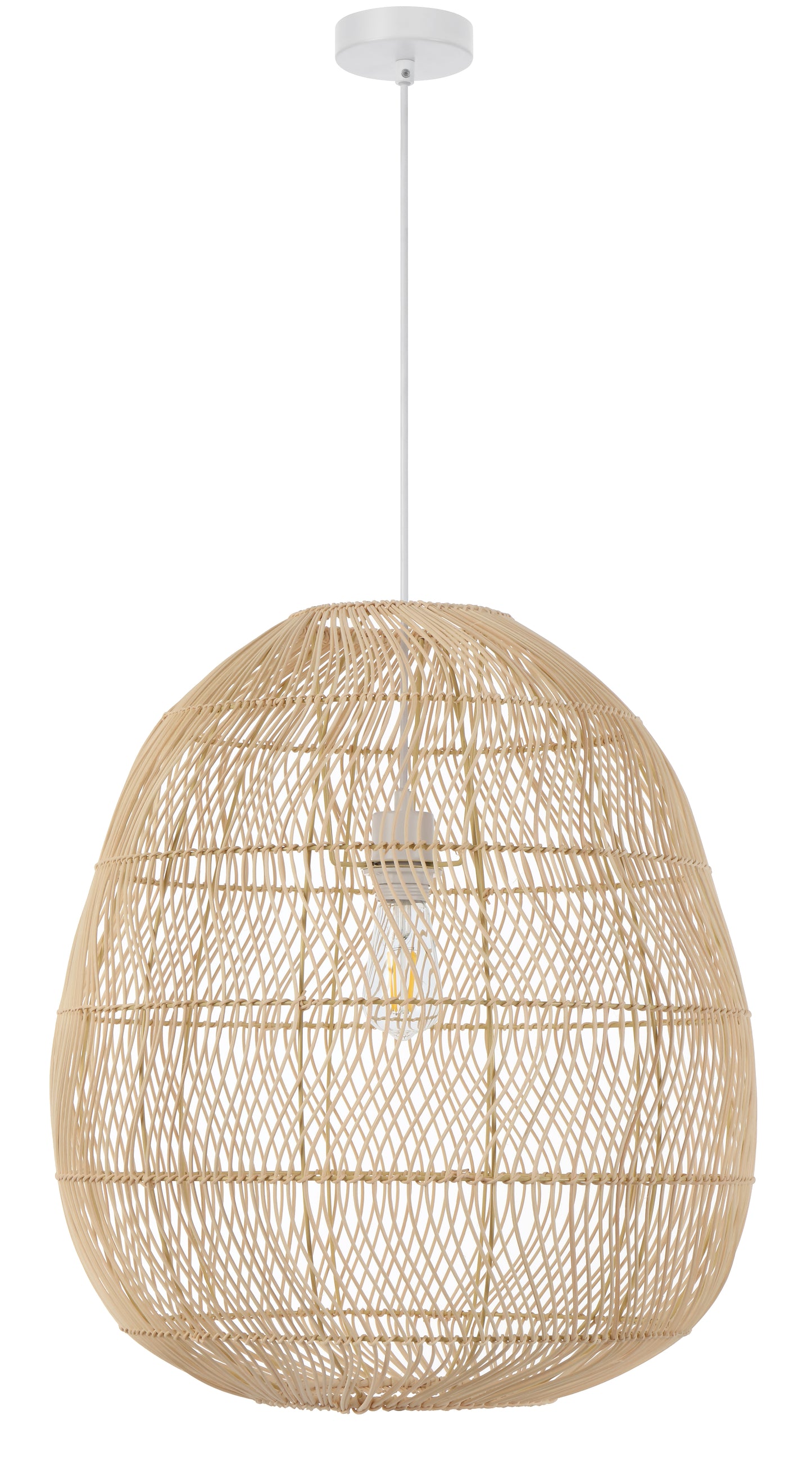 TFS 50 PENDANT 25wE27max D500 H550 cab1.5m NATURAL RATTAN