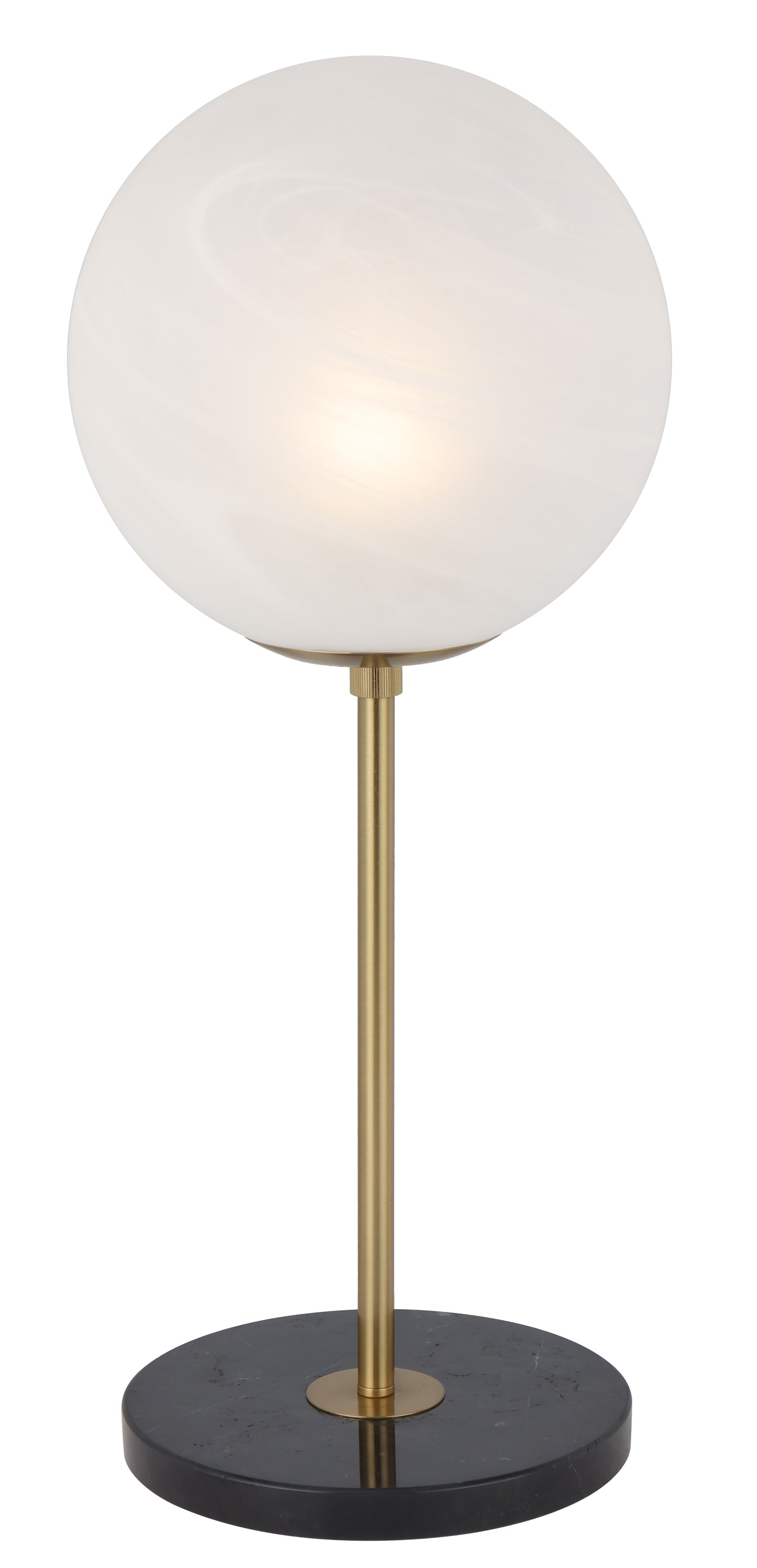 TFS 20 TABLE LAMP 25wE27max D:200 H:450 Inline Switch BLCK MARBLE/ANT GOLD/ALABASTRO