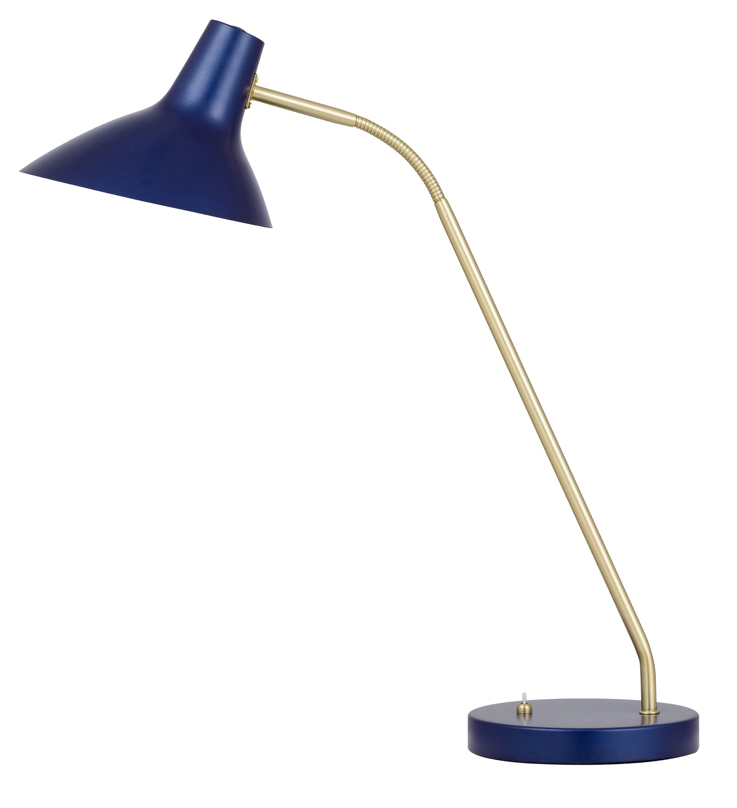 TFS TABLE LAMP 25wE27max H:645 D:180 BLUE/ BRASS MATT/BLUE ROCKET SWITCH