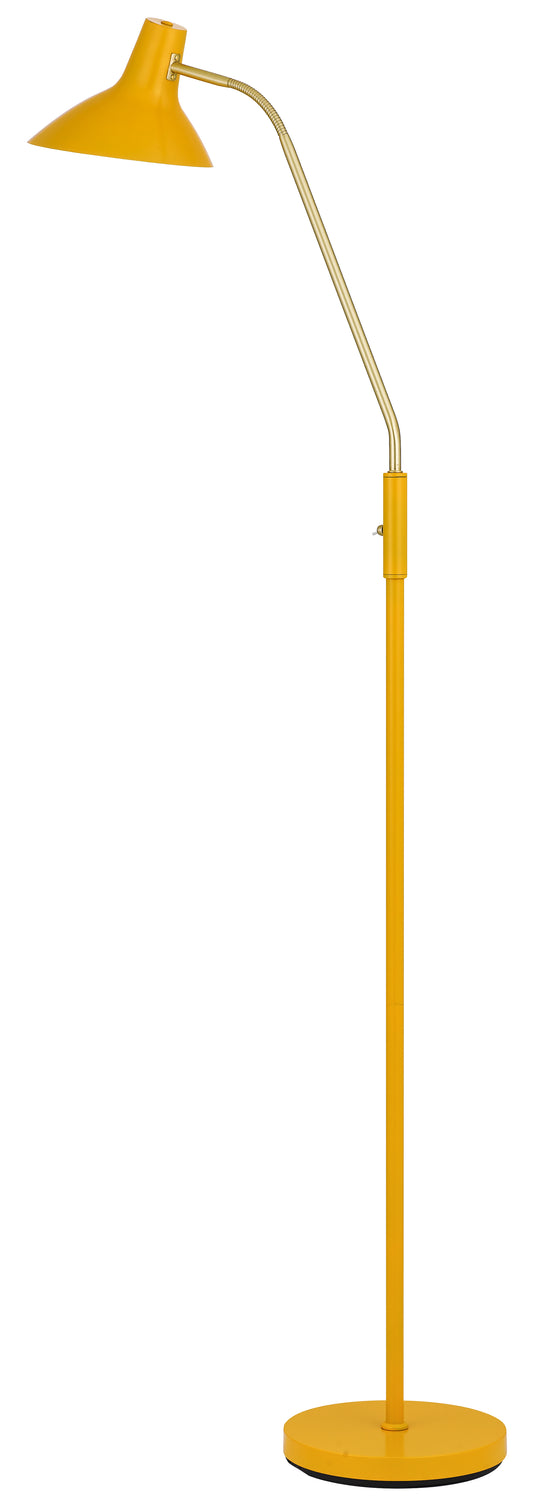TFS FLOOR LAMP 25wE27max H:1580 D:230 YELLOW/ BRS MATT/YELLOW ROCKET SWITCH