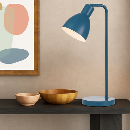 TFS TABLE LAMP 25wE27max H:450 D:150 BLUE/BLUE Cab:1.5m