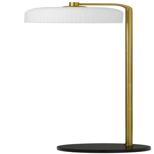 Vitaline TFS FLOOR LAMP 25wE27max L:250 W:320 H:1500 foot switch BLK MARBLE/ANT GOLD/OPAL MATT