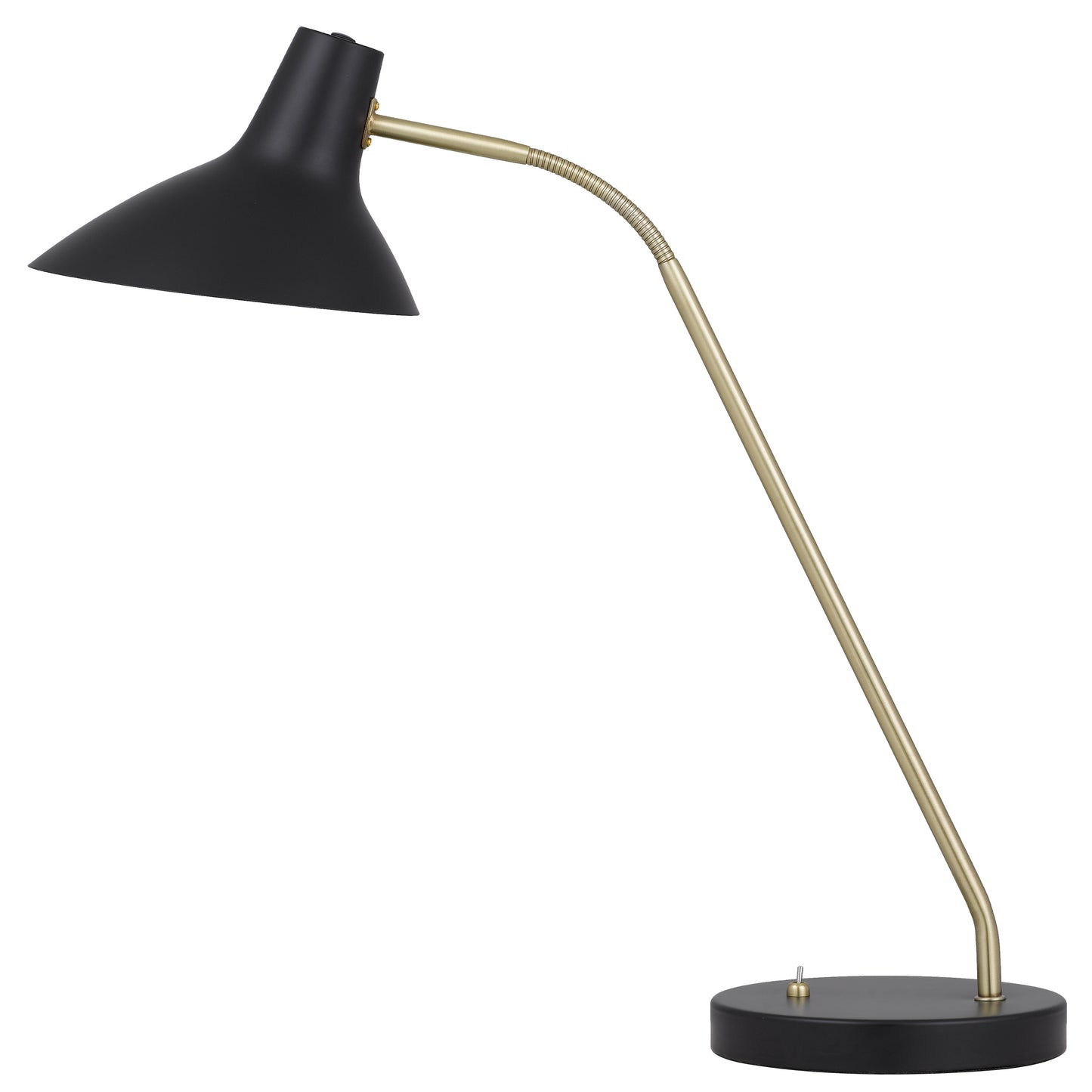 Teralux TFS TABLE LAMP 25wE27max H:645 D:180 BLACK/ BRASS MATT/BLACK ROCKET SWITCH