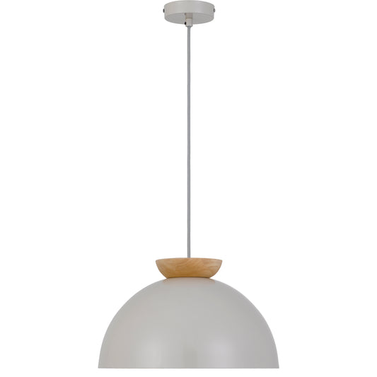 TFS 35 PENDANT 25wE27max D:350 H:210 grey cab.1.3m GLOSSY TAUPE/ OAK