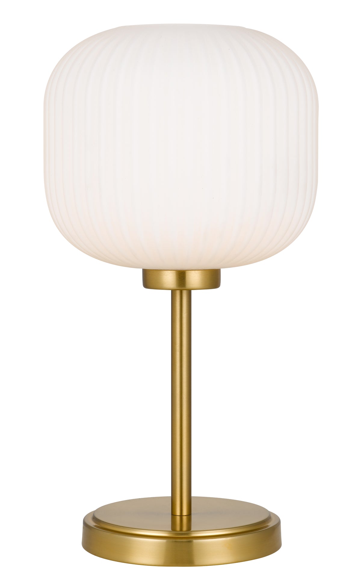 TFS TABLE LAMP 25wE27max D:205 H:390 ANTIQUE GOLD/OPAL MATT