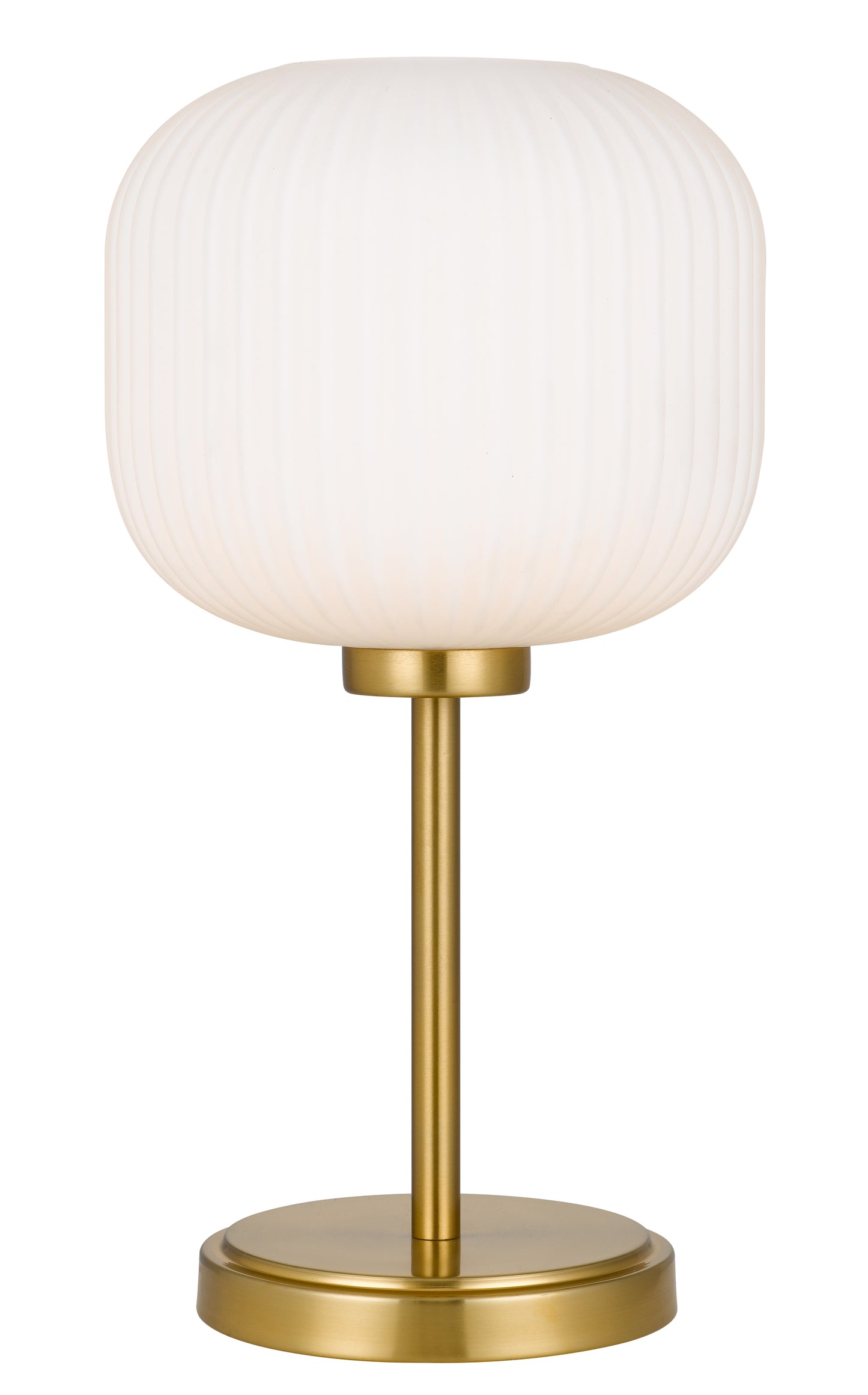 TFS TABLE LAMP 25wE27max D:205 H:390 ANTIQUE GOLD/OPAL MATT