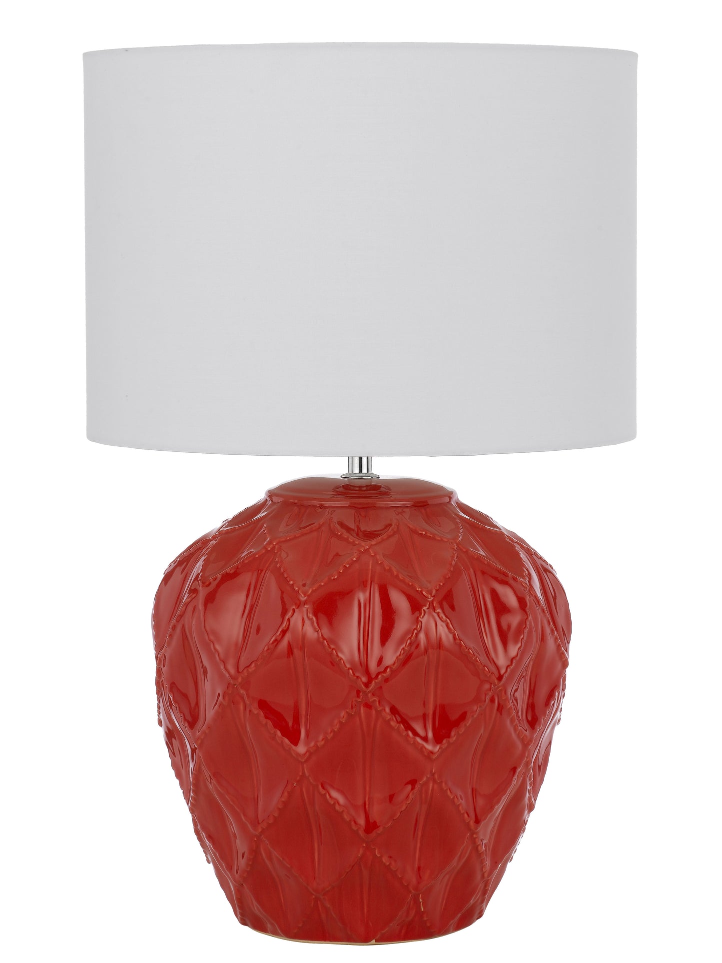 TFS CERAMIC TABLE LAMP 25wE27max D:330 H:540 RED / WHITE