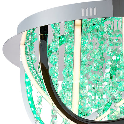 TFS CTC 44wLED 4000K D550 H220 DIM+RGB BY RMTE 3600LM CHROME/CRYSTAL