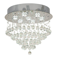 TFS 45cm CTC 7 x 6wGU10max Not Included D:450 H:400 CHROME/CLEAR