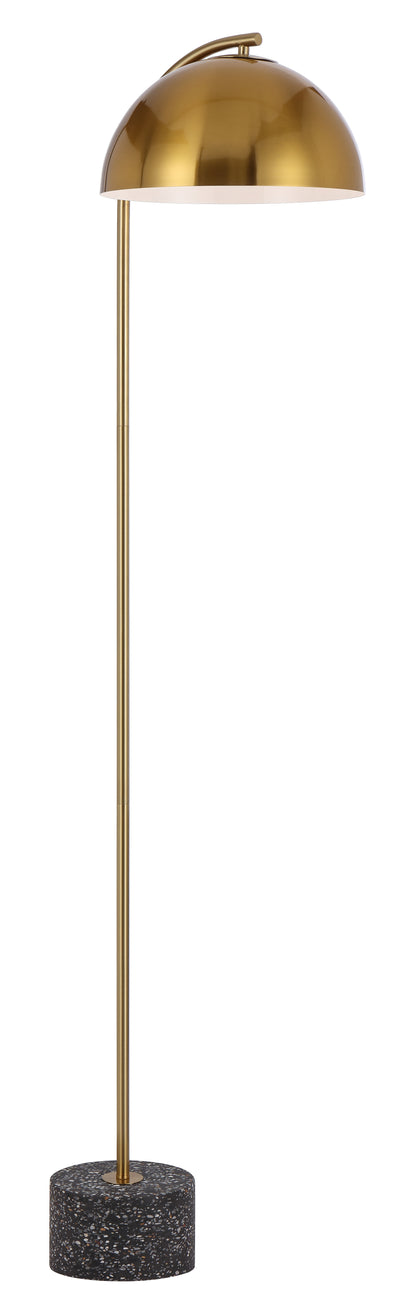 TFS FLOOR LAMP 25wE27max L:400 W:180 H:1500 cable2.0 foot BLACK TERRAZZO / ANT GOLD