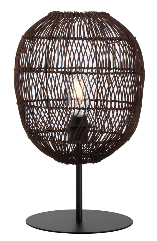 TFS 30 TABLE LAMP 25wE27max D300 H505 (2 parts) BLACK Base / BROWN Shade